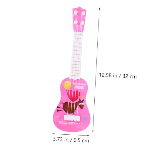 BCOATH Mini Ukulele Gitarre Cartoon Design Leicht zu Halten Pädagogisches Musikinstrument für Anfänger und Frühes Lernen von BCOATH