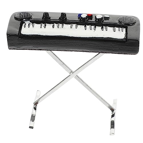 BCOATH Mini-E-Piano-Modell Mini-Klavier mit elektronischer Tastatur Miniatures puppenhauszubehör Modelle Musikinstrumente simuliertes elektronisches Orgelmodell Miniatur-Musikinstrument von BCOATH
