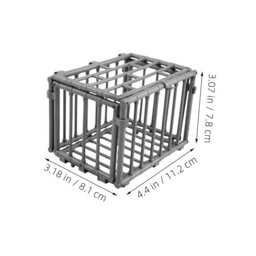BCOATH Miniatur Käfig Modell Realistisches Kleines Haustier Gehege Deko für Bauernhof Figuren Kreatives Lernspielzeug Sicher und Vielseitig Geeignet für Sammler von BCOATH