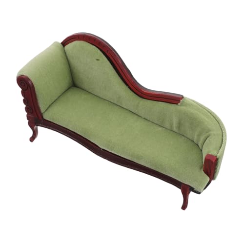 BCOATH Miniatur-Lounge Für Puppenhäuser: Couch Im Europäischen Stil Im Maßstab 1:12 Für Rollenspiele – Realistische Mini-holzmöbel Für Puppenhaus von BCOATH