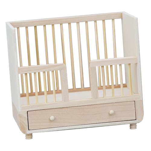 BCOATH Miniatur Puppenhaus Bett Holz Miniaturmöbel Kinderzimmer Dekoration Miniaturbett Puppenhaus Zubehör Robust Elegant Einfach Design BCOATH Miniatur Puppenhaus Bett Holz Miniaturmöbel Kinderzimmer Dekoration Miniaturbett Puppenhaus Zubehör Robust Elegant Einfach Design von BCOATH