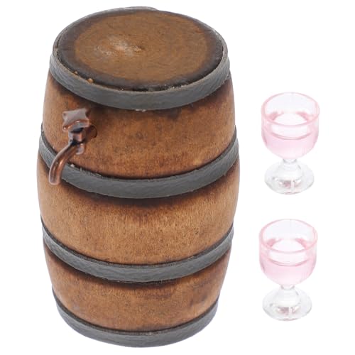 BCOATH Miniatur Puppenhaus Weinfass mit Hahn und Miniatur Weingläsern Detailgetreues Mini Haus Dekorationsornament für Puppenhaus Mini Bar Pub Zubehör Kreatives DIY Zubehör BCOATH Miniatur Puppenhaus Weinfass mit Hahn und Miniatur Weingläsern Detailgetreues Mini Haus Dekorationsornament für Puppenhaus Mini Bar Pub Zubehör Kreatives DIY Zubehör von BCOATH