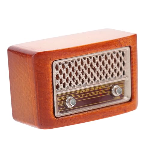 BCOATH Miniatur Radio Deko Zubehör Für Puppenhaus Retro Funkmodell Spielzeug Für Kreative Wohnraumgestaltung Und Miniatur Landschaftsdekoration BCOATH Miniatur Radio Deko Zubehör Für Puppenhaus Retro Funkmodell Spielzeug Für Kreative Wohnraumgestaltung Und Miniatur Landschaftsdekoration von BCOATH