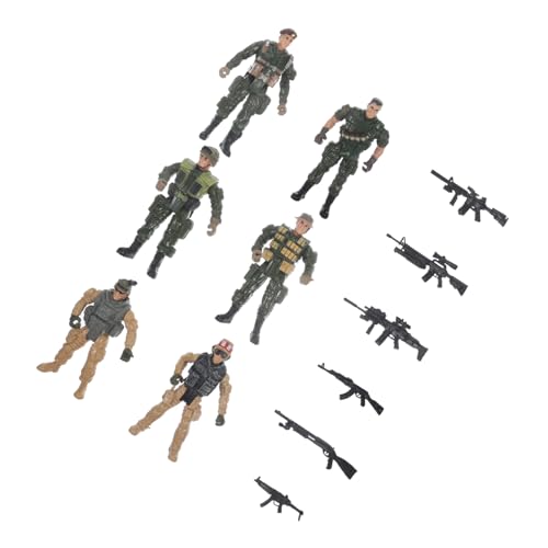 BCOATH Miniatur Soldatenfiguren Kunststoff Militärmodelle für Sammler Robuste Kleine Armee Spielfiguren Edukatives Soldaten für Geburtstage und Sammlungen BCOATH Miniatur Soldatenfiguren Kunststoff Militärmodelle für Sammler Robuste Kleine Armee Spielfiguren Edukatives Soldaten für Geburtstage und Sammlungen von BCOATH