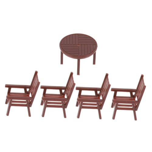 BCOATH Miniaturmöbel Puppenhaus Schreibtisch Und Stuhl Puppenhausstuhl Miniatur Puppenhausmöbel Stühle Minitisch Kleine Möbel Ornamente Miniaturtisch Puppenhaus Miniaturen Braun BCOATH Miniaturmöbel Puppenhaus Schreibtisch Und Stuhl Puppenhausstuhl Miniatur Puppenhausmöbel Stühle Minitisch Kleine Möbel Ornamente Miniaturtisch Puppenhaus Miniaturen Braun von BCOATH