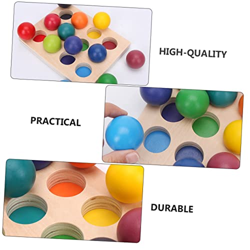 BCOATH Montessori Holzspielzeug Sortierbälle Farben Lernspiel für Kleinkinder Frühförderung Motorik Holzspielzeug für Junge Mädchen BCOATH Montessori Holzspielzeug Sortierbälle Farben Lernspiel für Kleinkinder Frühförderung Motorik Holzspielzeug für Junge Mädchen von BCOATH