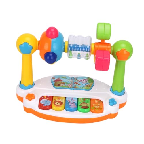 BCOATH Musikalisches Lernspielzeug Kinderklavier mit Licht und Drehfunktion Robustes Kunststoff Instrument Fingerfertigkeit und Hand Auge Koordination für Frühe Bildung Zufällige Farbe BCOATH Musikalisches Lernspielzeug Kinderklavier mit Licht und Drehfunktion Robustes Kunststoff Instrument Fingerfertigkeit und Hand Auge Koordination für Frühe Bildung Zufällige Farbe von BCOATH