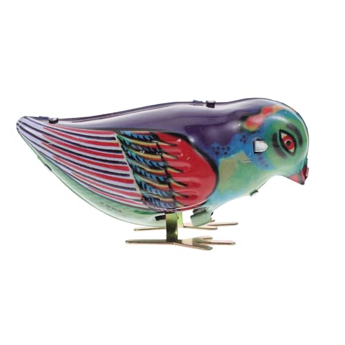 BCOATH Nostalgisches Wind up Magpie aus Hochwertigem Blech Sicher Abgerundete Kanten für Kinderhände Geburtstagsgeschenk und Dekoratives Sammlerstück für Jungen und Mädchen von BCOATH