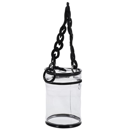 BCOATH PVC Transparente Mini Puppentasche mit Reißverschluss Kleine Aufbewahrungstasche für Puppen Staubschutz und Tragetasche für Reisen und Alltag Robustes PVC Material Klare von BCOATH