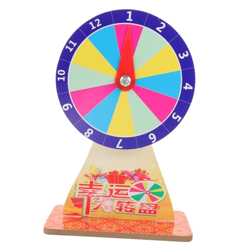 BCOATH Partyspielrad DIY für Tombola Verlosungen Tragbares Drehendes Preisrad mit Abnehmbarem und Pointer für Partys und Spieleabende von BCOATH