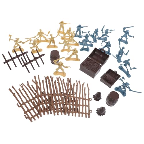 BCOATH Piraten spielset Kunststoff Piratensoldaten Miniaturen Detailreich für Sammlung Ab Jahren Sicher und Vielfältig von BCOATH