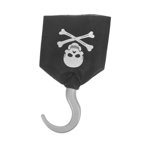 BCOATH Piratenhaken Kunststoff mit Rutschfestem Griff Wasserdichtes für Halloween Piratenkostüme und Rollenspiele Leichtes Sicheres Zubehör für Jungen und Mädchen von BCOATH