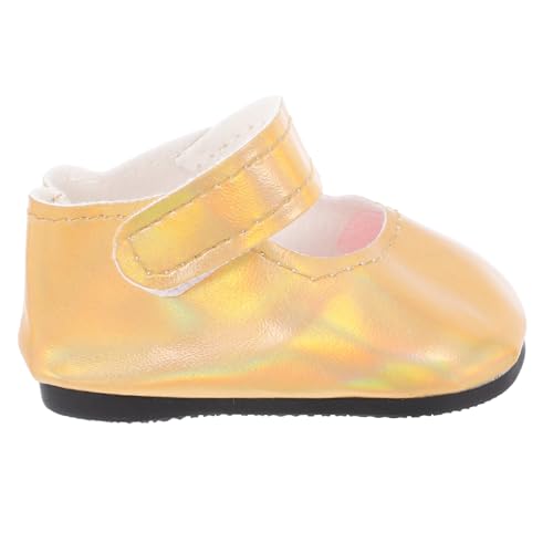 BCOATH Puppe Dress Up Pu Leder Schuhe Miniatur Schuhe Mädchen Spaß Kleine Schuhe Puppe Schuhe Zubehör Ersatz Für 18 Zoll Puppen von BCOATH