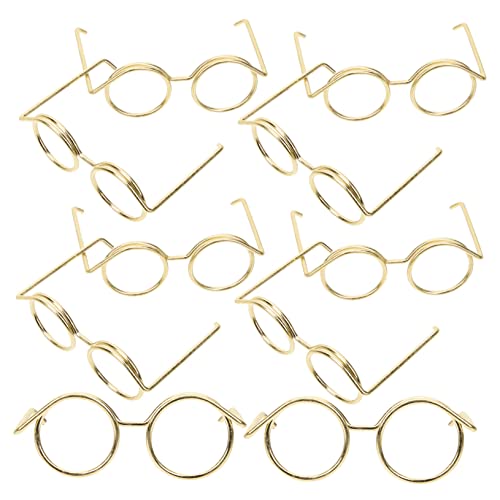 BCOATH Puppenbrille Miniatur Sonnenbrillen Für Puppen Klassische Metallrahmen Ohne Gläser Ideales Zubehör Für Puppenmode Und Kreative Spielstunden BCOATH Puppenbrille Miniatur Sonnenbrillen Für Puppen Klassische Metallrahmen Ohne Gläser Ideales Zubehör Für Puppenmode Und Kreative Spielstunden von BCOATH