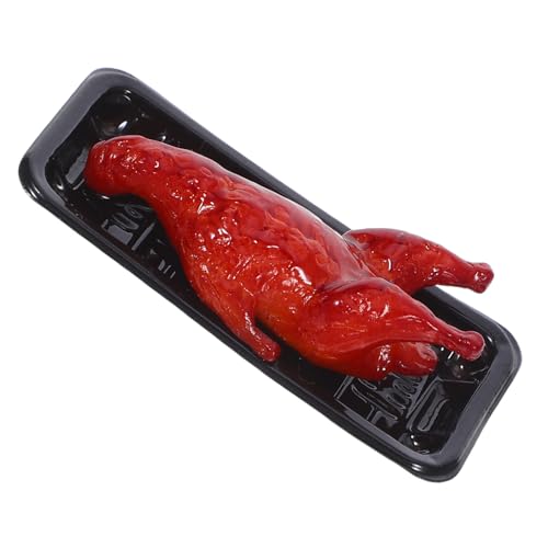 BCOATH Puppenhaus Miniatur-Gansbraten: Simulation Lebensmittelmodell Spielzeug Gefälschtes Fleisch Rollenspielmodell Küchenzubehör für Erntepartys Kinderrestaurant Thanksgiving von BCOATH