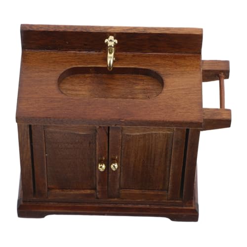 BCOATH Puppenhaus Möbel Badezimmerschrank Holzkommode für Rollenspiel und Realistische Puppenhaus Einrichtung BCOATH Puppenhaus Möbel Badezimmerschrank Holzkommode für Rollenspiel und Realistische Puppenhaus Einrichtung von BCOATH