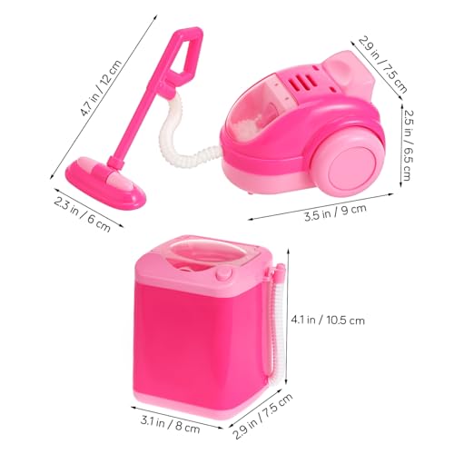 BCOATH Reinigungsspielzeug Mini Waschmaschine und Staubsauger für Kleinkinder Robustes Sicheres Kunststoffmodell Interaktives Rollenspiel für Jungen und Mädchen BCOATH Reinigungsspielzeug Mini Waschmaschine und Staubsauger für Kleinkinder Robustes Sicheres Kunststoffmodell Interaktives Rollenspiel für Jungen und Mädchen von BCOATH