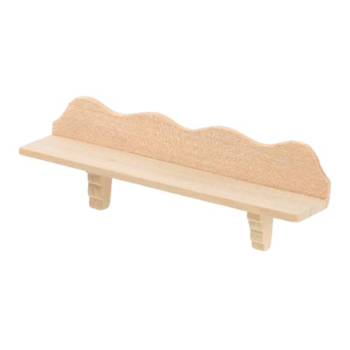 BCOATH Rollenspiele Miniatur Möbeldekoration Dekorationszubehör für Miniaturlagerregale Puppenhaus Bücherregal Wandhalterung Holzregal Rack im Miniaturen Maßstab Kleiner Hölzerne von BCOATH