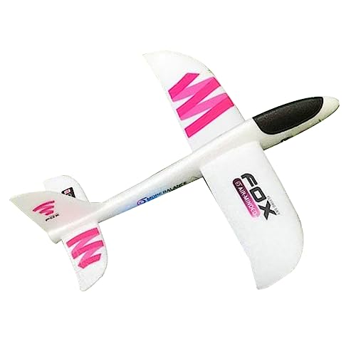 BCOATH Schaumflugzeug Handwurf Flugzeug Outdoor DIY Lernspielzeug für Praktische Fähigkeiten und Richtungssinn mit Rotem Sticker von BCOATH