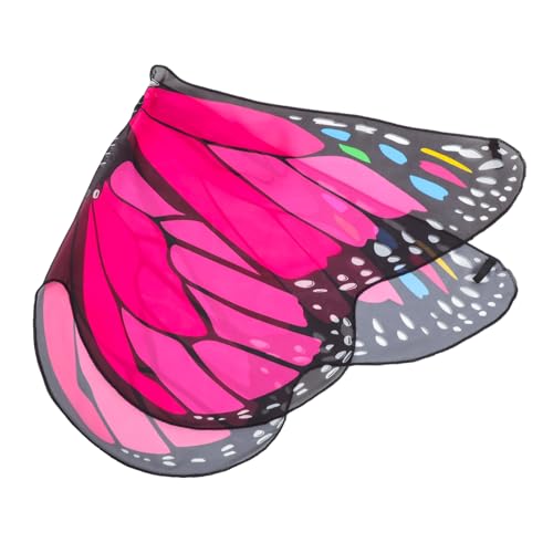 BCOATH Schmetterlingsflügel Kinder Schmetterlings Cape Für Ädchen Kostü Mit Schmetterlingsflügeln Ideal Für Halloween Karneval Und Geburtstagsfeiern Feenkostü Mit Fliegenden Flügeln von BCOATH