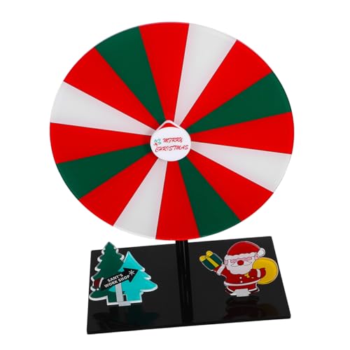 BCOATH Spinning Wheel für Preise aus Transparentem Acryl Drehbares Tischspiel für Weihnachtsfeiern Partyspiele Festliche Events und Interaktive Gewinnrunden von BCOATH