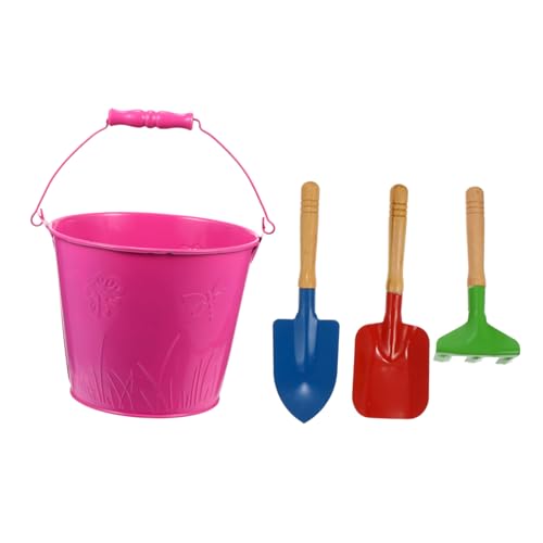 BCOATH Strandspielzeug Set Kinderspielzeug Eiseneimer Kinderschaufel Kindersandschaufeln Kinderstrandspielzeug Kindersommerspielzeug Kindersandeimer Zufällige Farbe von BCOATH