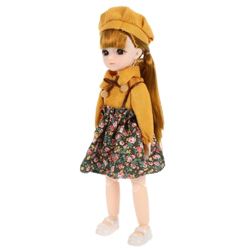 BCOATH Süße Gegliederte Bjd-Puppe, Bjd-Puppe Mit Schuhen, Kleidung, Hut, Gegliederte Puppe Für Mädchen, Geburtstagsgeschenk BCOATH Süße Gegliederte Bjd-Puppe, Bjd-Puppe Mit Schuhen, Kleidung, Hut, Gegliederte Puppe Für Mädchen, Geburtstagsgeschenk von BCOATH