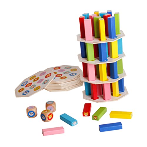 BCOATH Teiliges Bauklötze aus Pädagogisches Stapelspielzeug für Kleinkinder Bunte Bausteine Farberkennung und Sozialen Fähigkeiten Sicheres Lernspielzeug von BCOATH