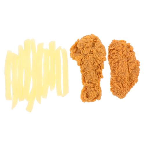 BCOATH Teiliges PVC Simuliertes Lebensmittelmodell mit Hähnchenkeulen Hähnchenflügeln und Pommes Frites Realistische Essensattrappen für Fotorequisiten Kinderspielzeug Küchendekoration BCOATH Teiliges PVC Simuliertes Lebensmittelmodell mit Hähnchenkeulen Hähnchenflügeln und Pommes Frites Realistische Essensattrappen für Fotorequisiten Kinderspielzeug Küchendekoration von BCOATH