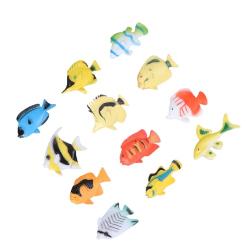 BCOATH Teiliges Tropische Fische Modell Pädagogisches Meerestiere Bastelset für Realistische Simulation Miniatur Tierfiguren für Vorschule und Lernspiele von BCOATH