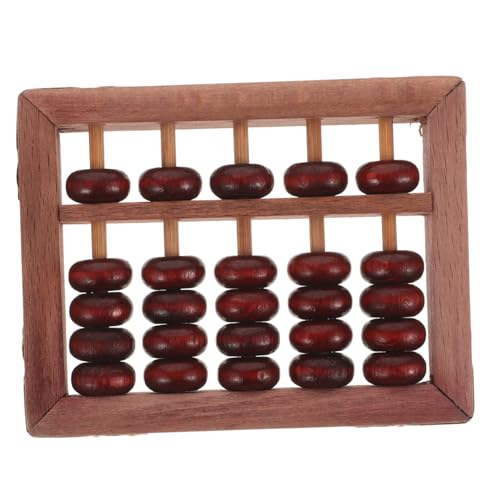 BCOATH Vintage Holz Abakus mit Spalten Beechwood Perlen Klassisches Lernspielzeug für Tragbares Rechenhilfsmittel für Schnelle und Genaue Berechnungen Handliches Mathe Tool für Vorschule von BCOATH