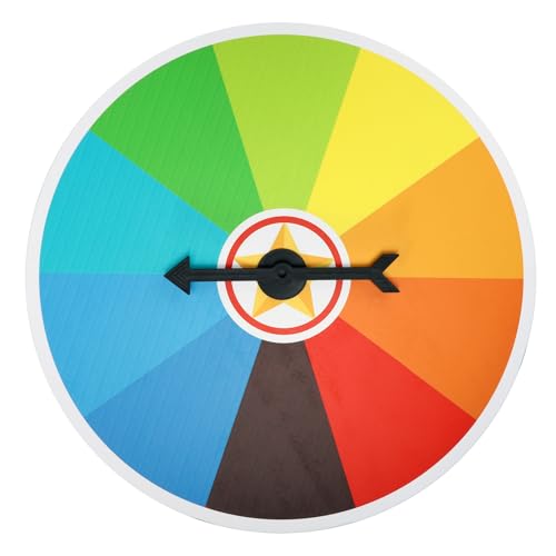 BCOATH Wandmontage mit beschreibbarer Oberfläche Kreatives Partyspiel und Lernspielzeug Drehbares Tombola Drehrad für Schule Karneval und Firmenevents von BCOATH