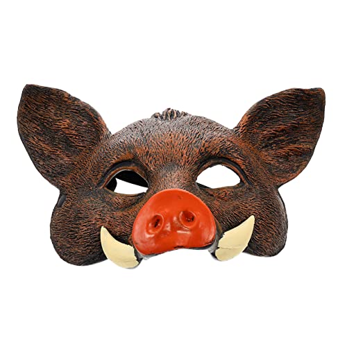 BCOATH Wildschwein Maske Dekorativ Cosplay-gesichtsabdeckung Halloween-partyzubehör Partymaske Halloween-masken Tiermaske Dämon Maske Maskentier Für Fest Einzigartig Pu Augenbinde von BCOATH