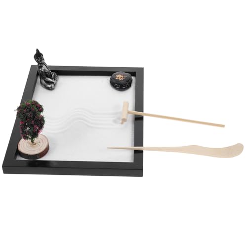BCOATH Zen Garten Buddha Sand für Schreibtisch mit Miniatur Zen Landschaft Meditations deko Asiatischer Stil Kreatives Sandgarten Kit für Yoga Wohn Bürodekoration BCOATH Zen Garten Buddha Sand für Schreibtisch mit Miniatur Zen Landschaft Meditations deko Asiatischer Stil Kreatives Sandgarten Kit für Yoga Wohn Bürodekoration von BCOATH