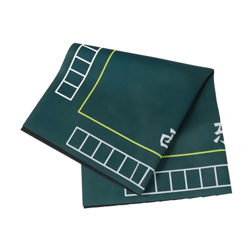 BCOATH rutschfeste Mahjong Tischmatte Quadratische Dicke Spieltischdecke mit Geräuschdämpfender Oberfläche Geeignet für Brettspiele Domino und Poker rutschfeste Unterseite für Stabile von BCOATH