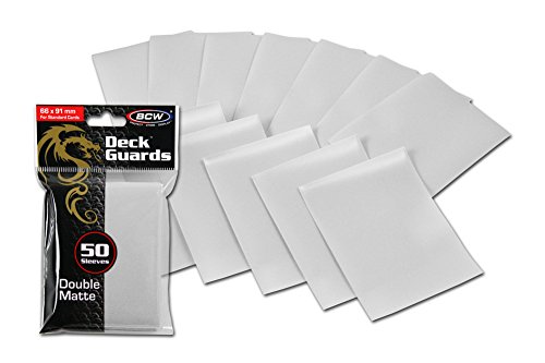1500 White Double Matte Deck Guard Card Sleeves - Ultra Protectors - MTG - YU-GI-OH! von BCW