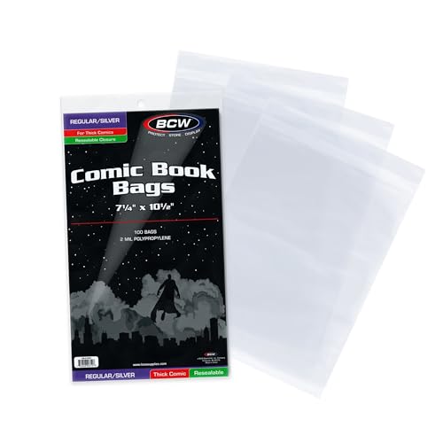 BCW Resealable Silver Thick Comic Bags (100 ct.) von BCW