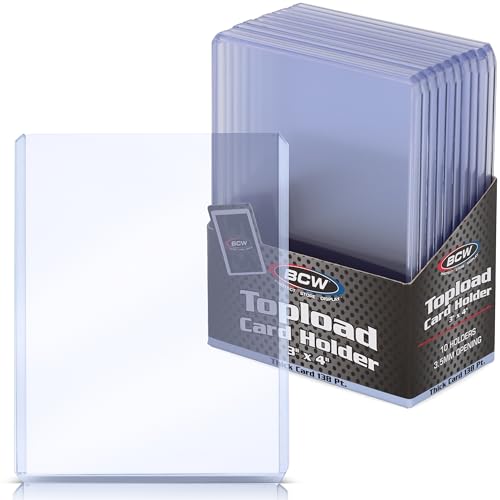 BCW Thick 138PT Card Top Load Holder (Pack of 10), 3 x 4 von BCW