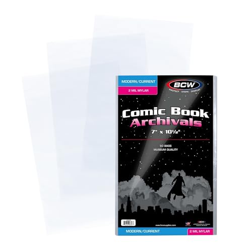 Current Comic Mylar Bags 2 Mil x 50 per pack Current Comic Mylar Bags 2 Mil x 50 per pack von BCW