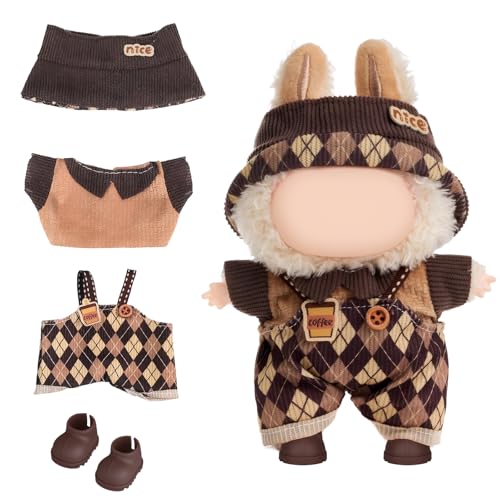 La-Bubu Outfit, Bekleidung für 17cm La-Bubu Plüsch, Labu-Bu Clothes+Schuh, Labu-Bu Puppen Zubehör, Süße Puppenkleidung DIY Geschenk, Lab-ubu Kleidung Set, Plüsch Puppenkleidung, Ohne Puppe La-Bubu Outfit, Bekleidung für 17cm La-Bubu Plüsch, Labu-Bu Clothes+Schuh, Labu-Bu Puppen Zubehör, Süße Puppenkleidung DIY Geschenk, Lab-ubu Kleidung Set, Plüsch Puppenkleidung, Ohne Puppe von BCYSNR
