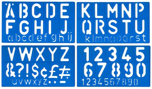 BCreativetolearn Alphabet-Schablone, Unterschriften-Set, 50 mm, Groß- und Kleinbuchstaben BCreativetolearn Alphabet-Schablone, Unterschriften-Set, 50 mm, Groß- und Kleinbuchstaben von BCreativetolearn