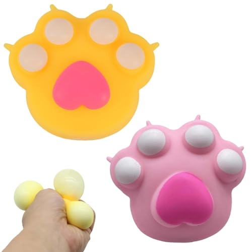 2 Pcs Taba Squishy Fufu Squishy Katzenpfoten Squishy Squeeze Toy Pfoten Squishy, Katzenpfoten Squishy Antistressball Anti Stress Bälle Stressabbauendes Spielzeug Stressball (Gelb Und Violett) 2 Pcs Taba Squishy Fufu Squishy Katzenpfoten Squishy Squeeze Toy Pfoten Squishy, Katzenpfoten Squishy Antistressball Anti Stress Bälle Stressabbauendes Spielzeug Stressball (Gelb Und Violett) von BDBFPAN