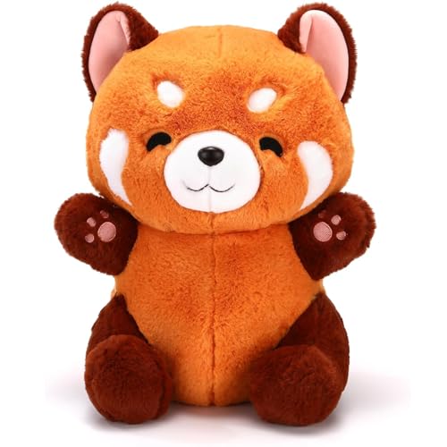 BDBFPAN Roter Panda Kuscheltier, Flauschiges Red Panda Plush Spielzeug,Kuscheltier Roter Panda, Weiches Stofftier Für Kinderzimmer Und Auto, Niedliches Geschenk von BDBFPAN