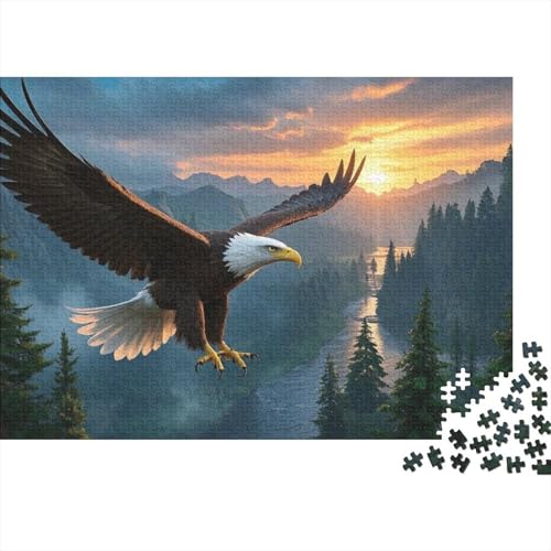 Adler Puzzle 1000 Teile Schwer Puzzle Spielzeug Lernspiel Impossible Herausforderung Spielzeug Für Erwachsene Kinder (75x50cm) von BDKSLBDIP