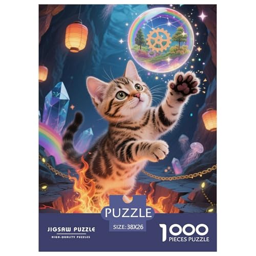 Bengalen Puzzle 1000 Teile Schwer Lernspiel Impossible Herausforderungsspielzeug Für Erwachsene Kinder 38x26cm von BDKSLBDIP
