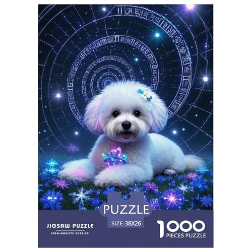 Bichon Frise Puzzle 1000 Teile Schwer Lernspiel Impossible Herausforderung Spielzeug Für Erwachsene Kinder 38x26cm Bichon Frise Puzzle 1000 Teile Schwer Lernspiel Impossible Herausforderung Spielzeug Für Erwachsene Kinder 38x26cm von BDKSLBDIP