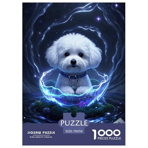 Bichon Frise Puzzle 1000 Teile Schwer Lernspiel Impossible Herausforderungsspielzeug Für Erwachsene Kinder Ab 12 Jahren 70x50cm Bichon Frise Puzzle 1000 Teile Schwer Lernspiel Impossible Herausforderungsspielzeug Für Erwachsene Kinder Ab 12 Jahren 70x50cm von BDKSLBDIP