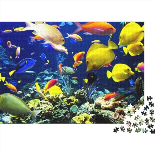 Bigeye Fisch Puzzle 1000-teilige Schwer Puzzle Spielzeug Lernspiel Impossible Herausforderung Spielzeug Für Erwachsene Und Kinder Ab 12 Jahren (75x50cm) von BDKSLBDIP