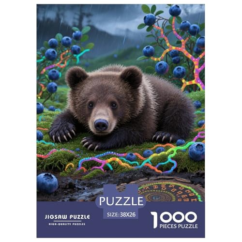 Braun Bär Puzzle 1000 Teile Schwer Lernspiel Impossible Herausforderungsspielzeug Für Erwachsene Kinder Ab 12 Jahren 38x26cm Braun Bär Puzzle 1000 Teile Schwer Lernspiel Impossible Herausforderungsspielzeug Für Erwachsene Kinder Ab 12 Jahren 38x26cm von BDKSLBDIP