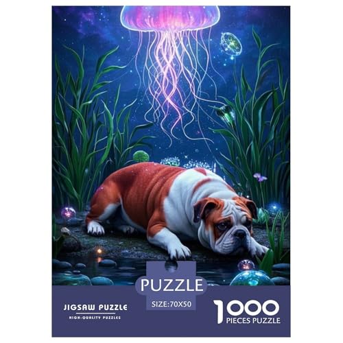 Bulldogs Puzzle 1000 Teile Schwer Lernspiel Impossible Herausforderung Spielzeug Für Erwachsene Kinder 70x50cm Bulldogs Puzzle 1000 Teile Schwer Lernspiel Impossible Herausforderung Spielzeug Für Erwachsene Kinder 70x50cm von BDKSLBDIP
